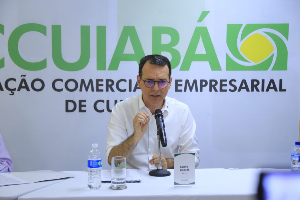 Lúdio Cabral na Associação Comercial e Empresarial de Cuiabá