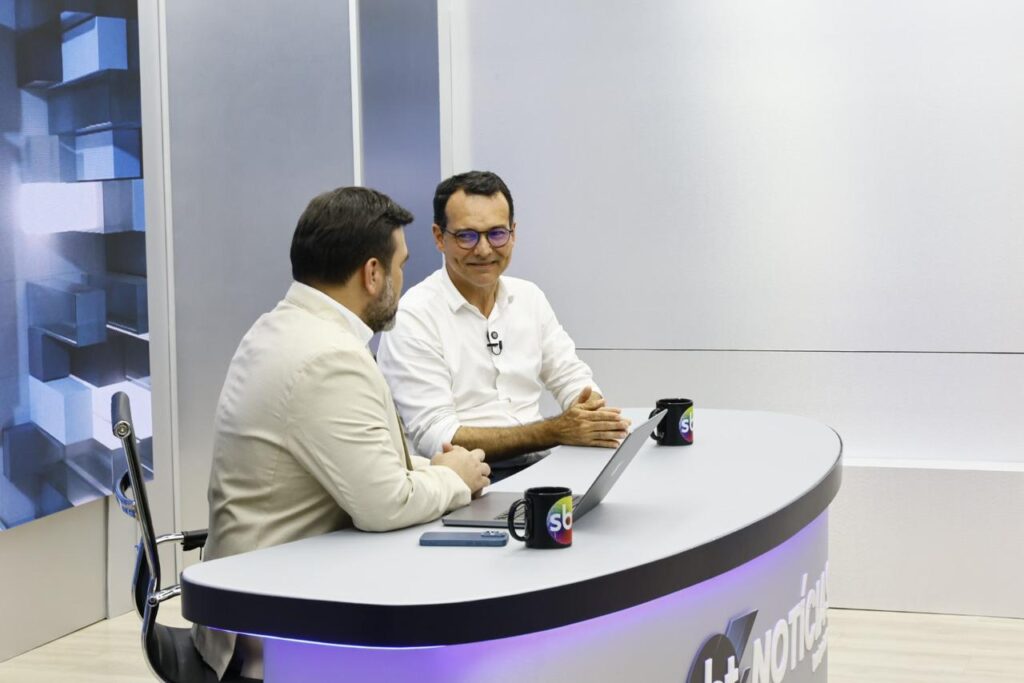 Lúdio Cabral no SBT Notícias com Igor Taques